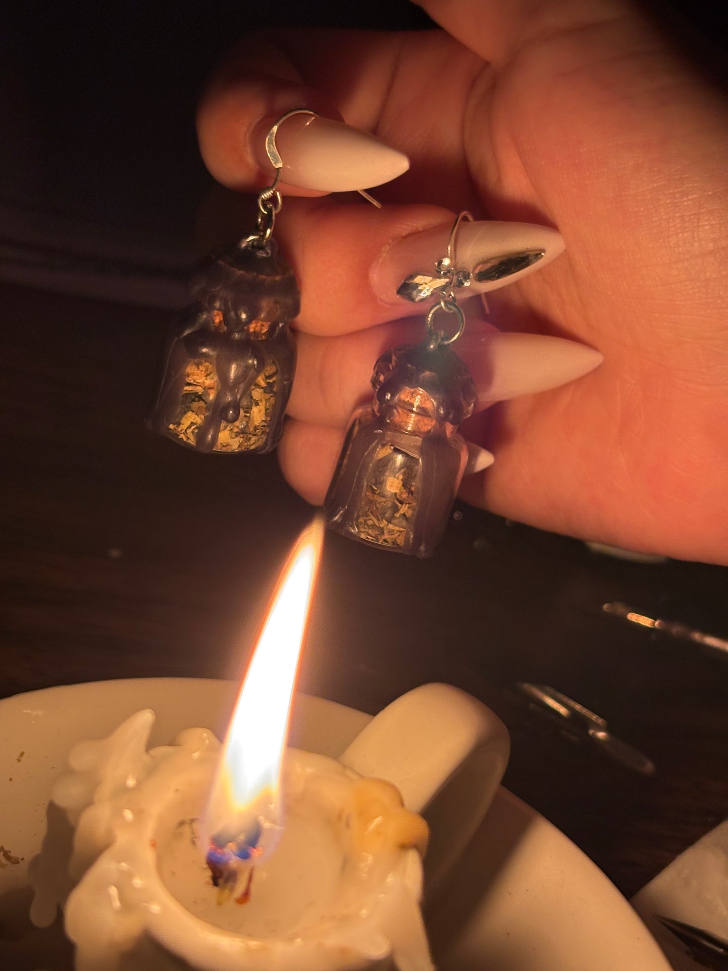 Protection Spell Jar Earrings