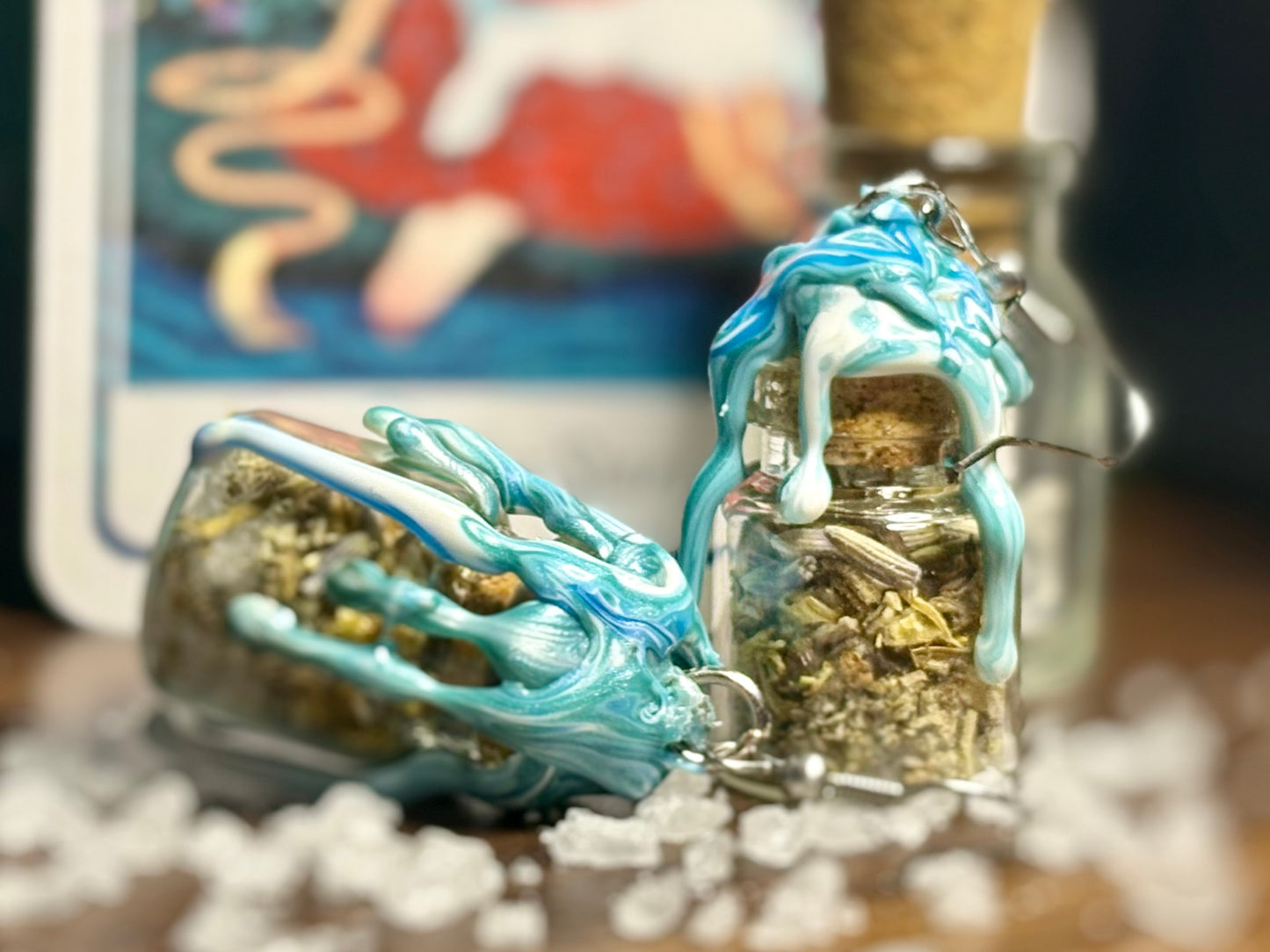 Health/Healing Spell Jar Earrings